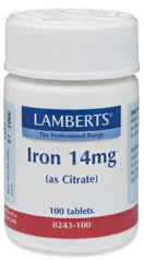 Lamberts Iron 14mg (as Citrate)