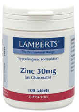 Lamberts Zinc 30mg (as Gluconate)