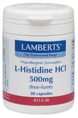 Lamberts L-Histidine HCl 500mg